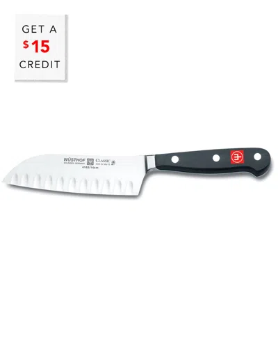 Wusthof 5in Classic Santoku Knife With $15 Credit In Black