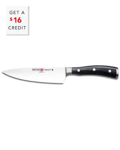 Wusthof 6in Classic Ikon Cook's Knife With $16 Credit In Black
