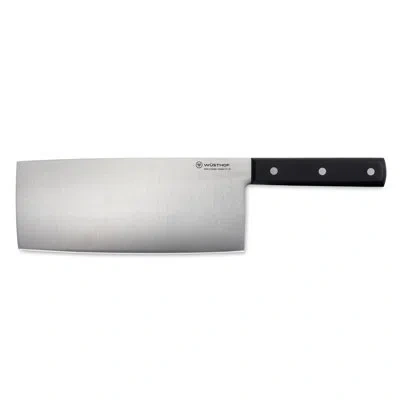 Wusthof 8" Chinese Chef's Knife, Square Handle In Black