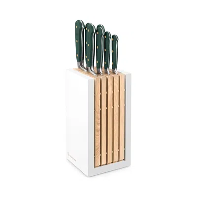 Wusthof 8 Piece Knife Block Set In Green