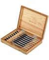 Wusthof 8-piece Stainless Steak Knife Set In Olivewood Chest In Stainless