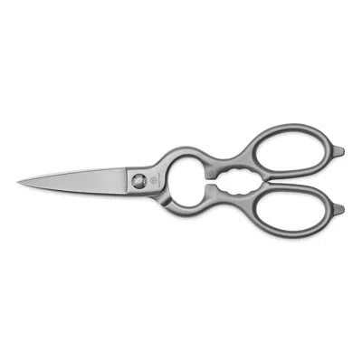 Wusthof 8.5" Brushed Stainless Steel Kitchen Shears In Silver