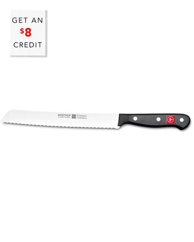 Wusthof 8in Gourmet Bread Knife With $8 Credit In Black