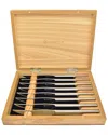 Wusthof 8pc Stainless Steak Knife Set In Box In Brown
