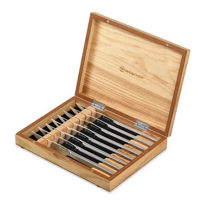 Wusthof 8-piece Stainless Mignon Steak Knife Set In Silver