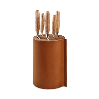 Wusthof Amici 6 Piece Knife Block Set In Brown
