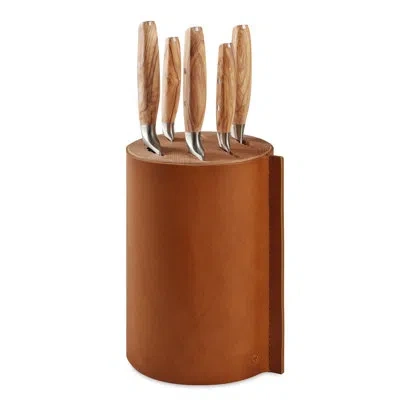 Wusthof Amici 6-piece Knife Block Set In Tan