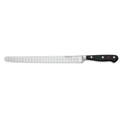 Wusthof Classic 10" Ham Slicer, Hollow Edge In Black