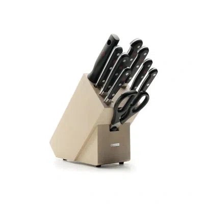 Wusthof Classic 10-piece Knife Block Set In Black