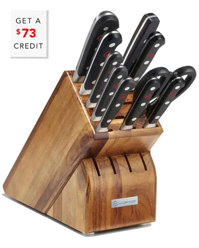 Wusthof Classic 11pc Knife Block Set With $73 Credit