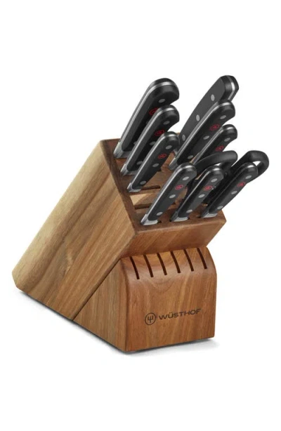Wusthof Wüsthof Classic 11-piece Knife Block Set In Black