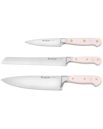 Wusthof Classic 3pc Starter Set In Pink