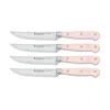 Wusthof 4 Pc Steak Knife Set In Pink