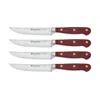 Wusthof Classic 4 Piece Steak Knife Set, Tasty Sumac In Burgundy