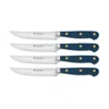 Wusthof Classic 4 Piece Steak Knife Set, Wild Blueberry
