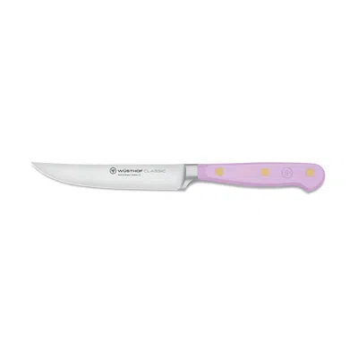 Wusthof Classic 4.5-inch Steak Knife, Purple Yam In Pink