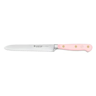 Wusthof Classic 5 Serrated Knife In Pink