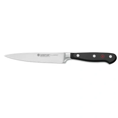 Wusthof Classic 5" Utility Knife In Black