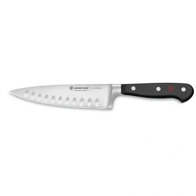 Wusthof Classic 6" Chef's Knife, Hollow Edge In Black