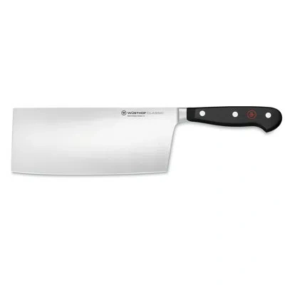 Wusthof Classic 7" Chinese Chef's Knife In Black