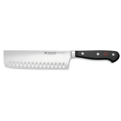 Wusthof Classic 7" Nakiri, Hollow Edge In Black