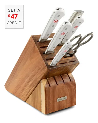 Wusthof Classic 7pc Knife Block Set With $47 Credit