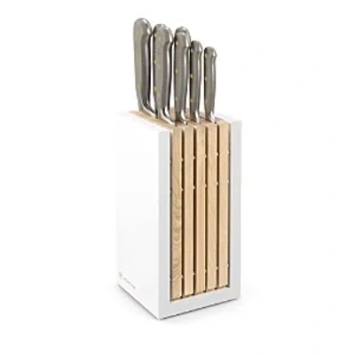 Wusthof Classic 8 Piece Designer Knife Block Set In Velvet Oyster