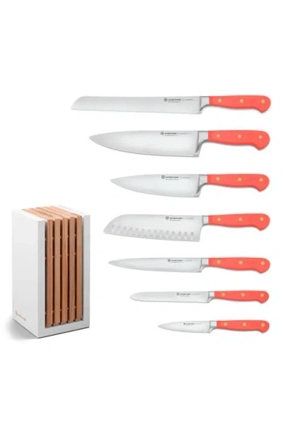 Wusthof Wüsthof Classic 8-piece Designer Knife Block Set In Pink