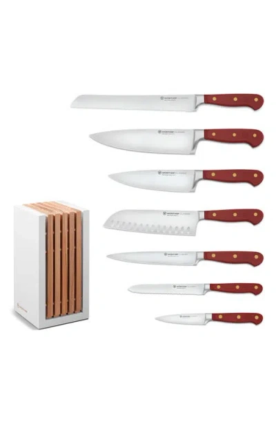 Wusthof Wüsthof Classic 8-piece Designer Knife Block Set In Brown