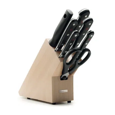 Wusthof Classic 8-piece Knife Block Set In Black