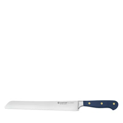 Wusthof Classic 9 Double Serrated Bread Knife In Blue