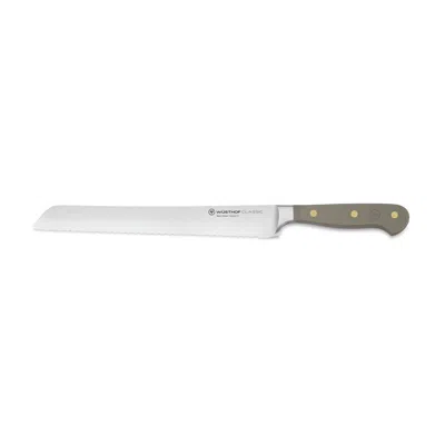 Wusthof Classic 9-inch Double Serrated Bread Knife, Velvet Oyster In Brown