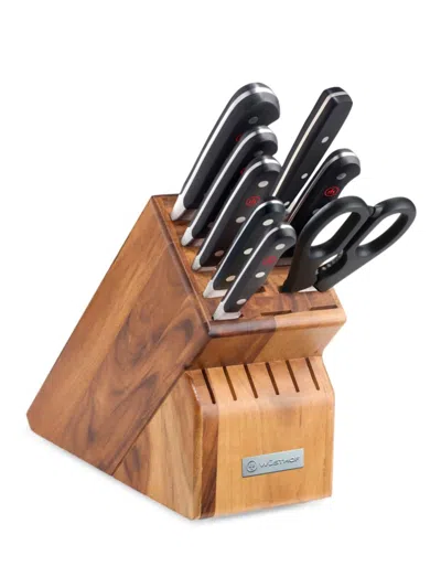 Wusthof Classic 9-piece Knife Block Set In Brown