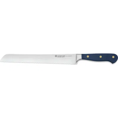 Wusthof Wüsthof Classic 9-inch Precision Double-serrated Bread Knife In Blue
