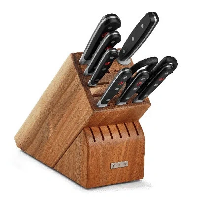 Wusthof Classic 9-piece Block Set, Acacia In Black