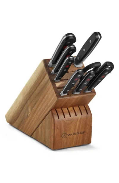 Wusthof Wüsthof Classic 9-piece Knife Block Set In Black