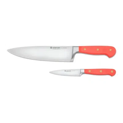 Wusthof Classic Coral Peach 2-piece Starter Knife Set