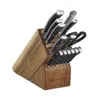 Wusthof Classic Ikon 15 Pc Knife Set In Black