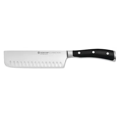 Wusthof Classic Ikon 7 Inch Nakiri Knife With Hollow Edge