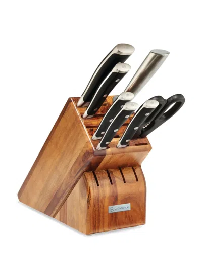 Wusthof Classic Ikon 8-piece Knife Block Set In Brown