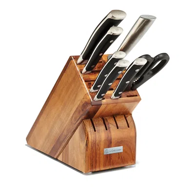 Wusthof Classic Ikon 8-piece Knife Set In Black
