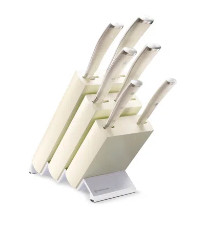 Wusthof Classic Ikon Knife And Block Set In Beige