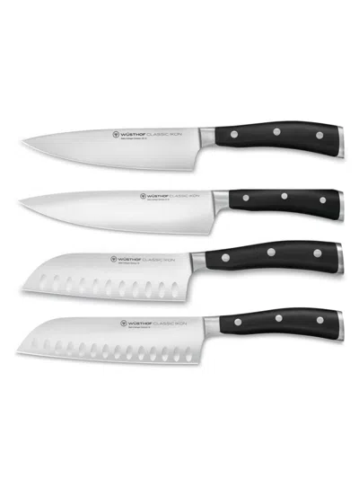 Wusthof Classic Ikon Knife Collection In Black