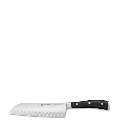 Wusthof Classic Ikon Santoku Knife In Black