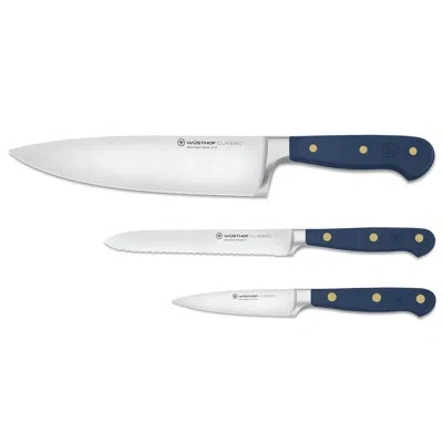 Wusthof Classic Wild Blueberry 3-piece Chef's Knife Set