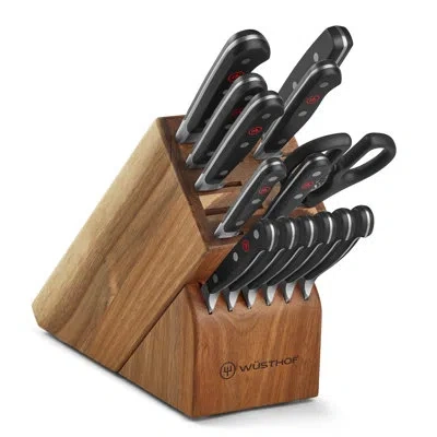 Wusthof German Classic 15-piece Block Set In Black