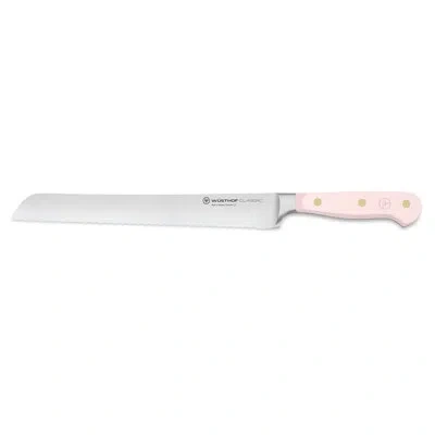 Wusthof German Classic Color Pink Himalayan Salt 9" Double Serrated Bread Knife
