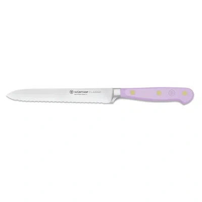 Wusthof German Classic Color Purple Yam 5" Serrated Utility Knife