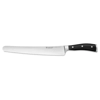 Wusthof German Classic Ikon 10'' Super Slicer Knife In Black
