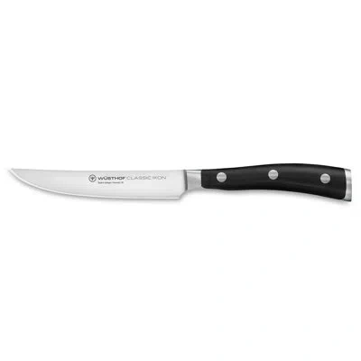 Wusthof German Classic Ikon 4 1/2'' Steak Knife In Black